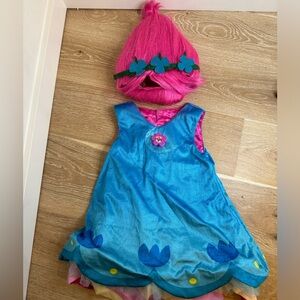 Trolls Poppy Toddler/ Girls Costume Size 4-5T